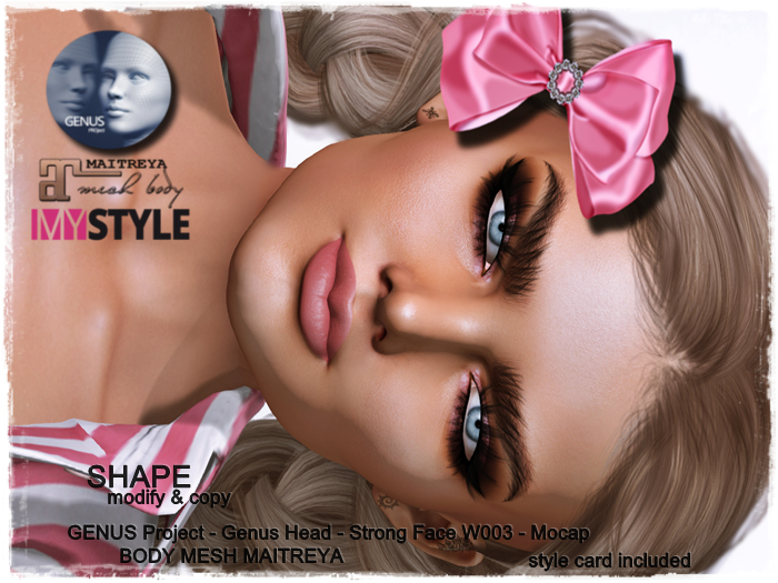 MS shape_Genus  Strong Face W003 & BODY MESH MAITREYA