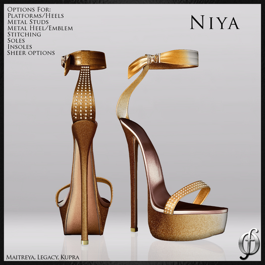 Felicity - Niya Stilettos (Orange) Shoes Platform High Heels Sandals Maitreya Legacy Kupra