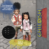 #Childish Siah Jr Cargos - Black