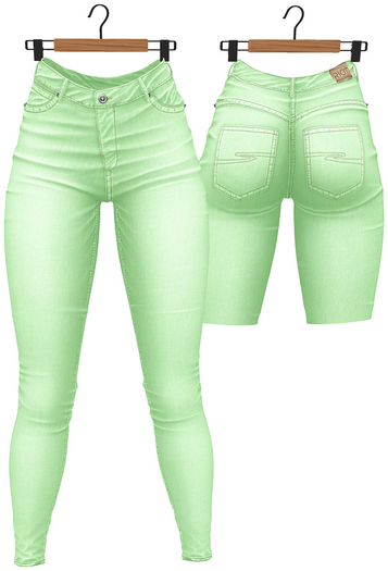 RIOT / Aneesa Jeans - Pastel4 Green
