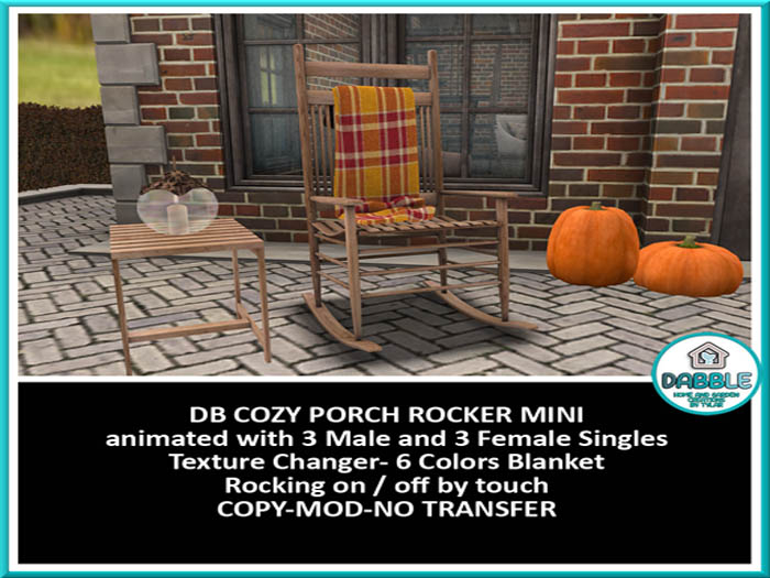 .:TT:. COZY PORCH ROCKER MINI box