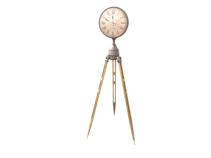 [NO CONCEPT](Amsterdam gacha)9. tripods clock(silver)