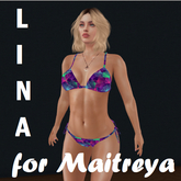Lina Bikini Tropical Neon Palms Maitreya