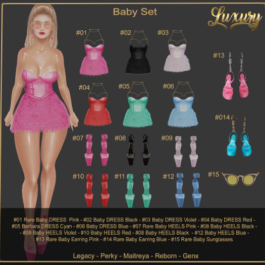 #07 Rare Baby HEELS Pink [Luxury]