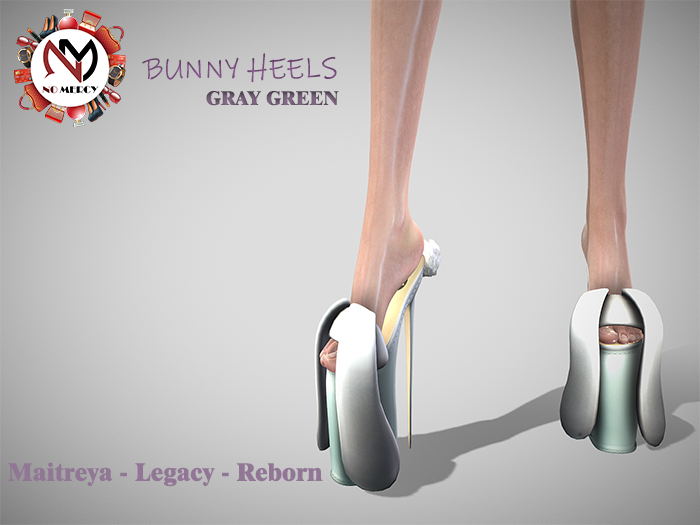 No Mercy / Bunny Heels GRAY GREEN