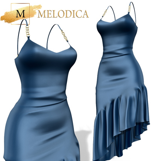 Navy Dress Maitreya GenX Kupra Kups Legacy Prima Reborn