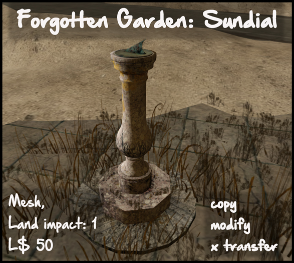 Forgotten Garden-Sundial