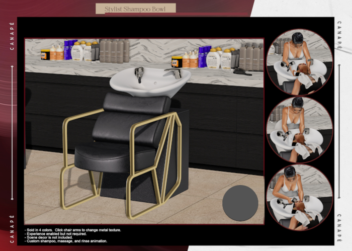 [Canape] Stylist Shampoo Bowl GRAY