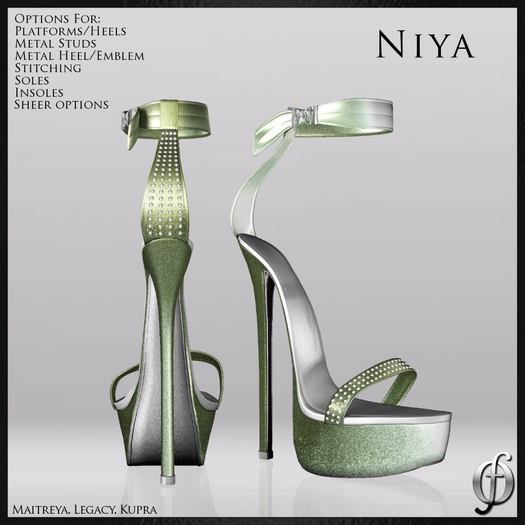 Felicity - Niya Stilettos (Green Light) Shoes Platform High Heels Sandals Maitreya Legacy Kupra