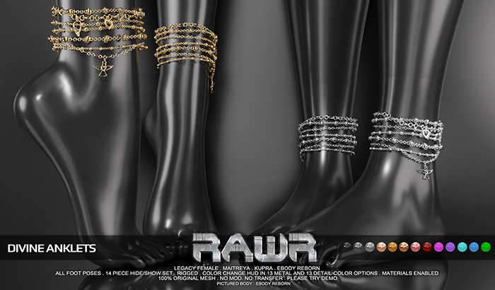 RAWR! Divine Anklets (add me)