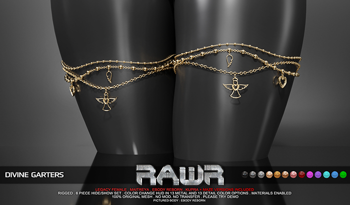 RAWR! Divine Garters (add me)