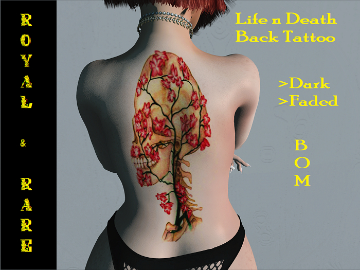 R&R Life n Death Back TATTOO