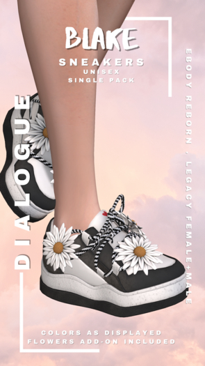 Dialogue BLAKE sneakers [BLACK/WHITE]