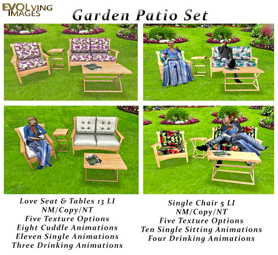 Juego de patio de jardín