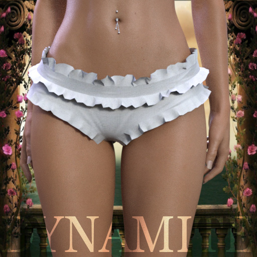White Ruffle Hotpant Erika