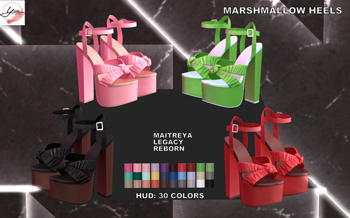 ..YIA.. Marshmallow Heels Fatpack