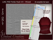 LMC PSD FILES - Folds Pack VII - Mixed Folds & Creases