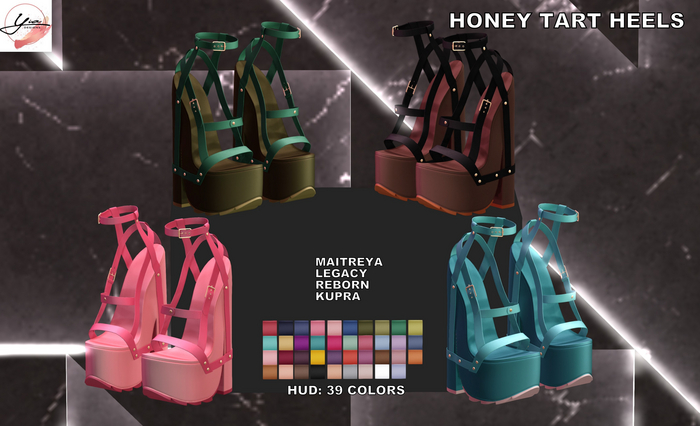 ..YIA.. Honey Tart Heels Fatpack