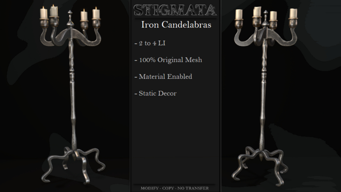 Stigmata - Iron Candelabras - [Add Me]