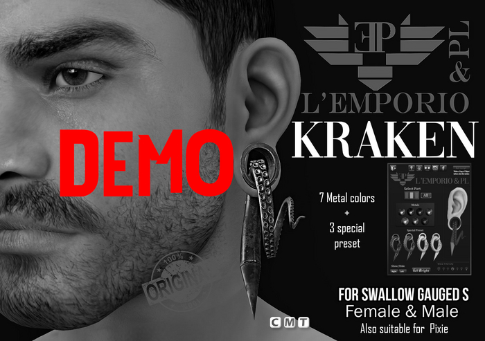 D*E*M*O  L'Emporio&PL::*Kraken*:::-Piercings-Swallow  Gauged s
