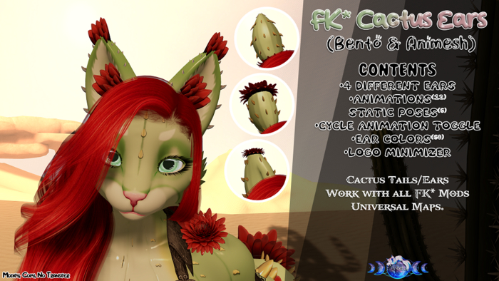 FK Cactus Ears  ☾☾4 Set☽☽
