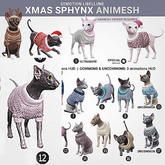 SEmotion Libellune Xmas Sphynx Animesh COMMON 12
