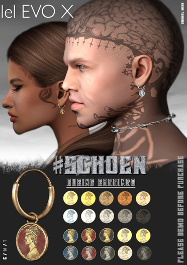 #SCHOEN - Queing Earrings - Evox