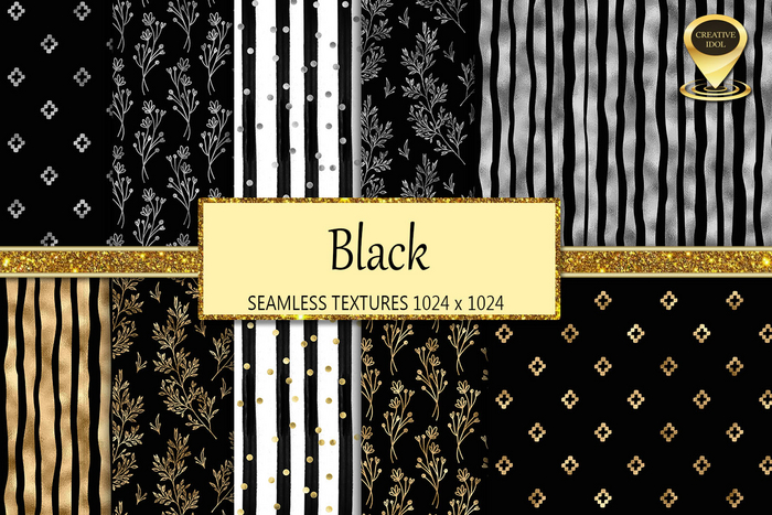 Creative Idol Black 10 Seamless Textures