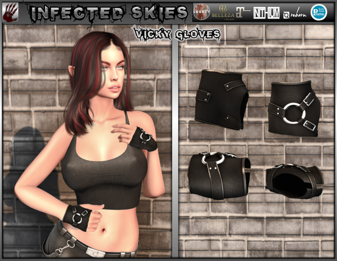 *IS* Vicky Gloves Jet 