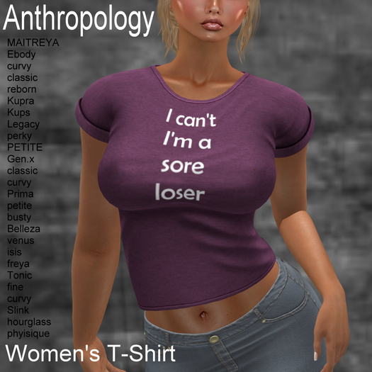 I can't. I'm a sore loser Women's T-Shirt (WTTA)