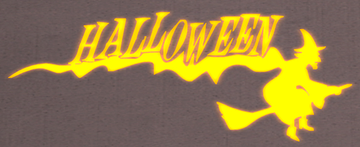 Urban Derelict 3D Sign "Witch Halloween"