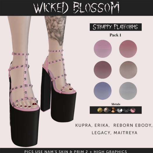 ~*WB*~ Strappy Platforms Pack 1