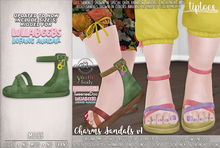 . tiptoes - Charm Sandals V1 - Moss