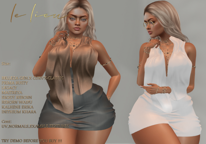 **LeLi**081**Dress+scarf**FULL PERM MESH