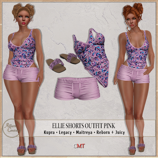 Ellie Shorts Outfit Pink (Add Me)