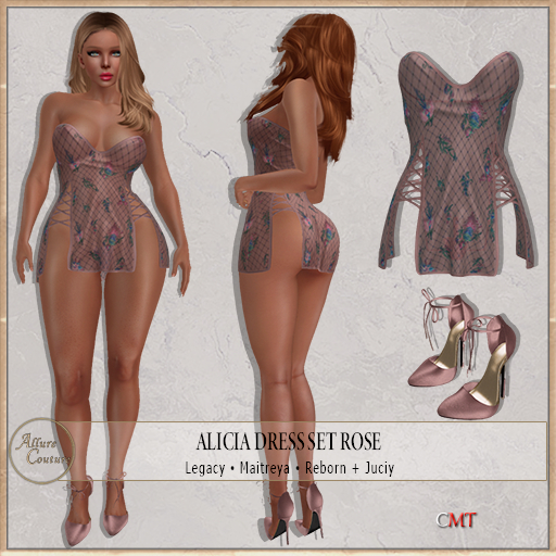 Alicia Dress Set Rose (Add Me)