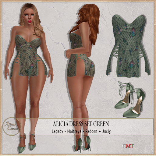 Alicia Dress Set Green (Add Me)
