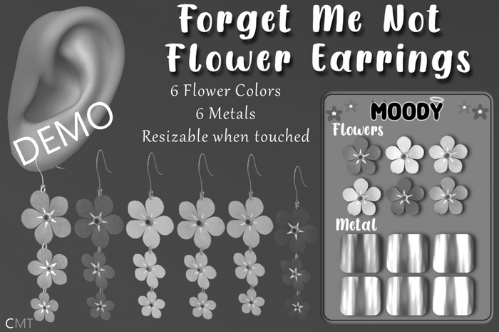 DEMO Moody - Forget Me Not Earrings Set 