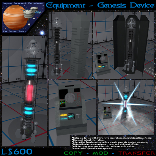 [JRF] Equipment - Genesis Device