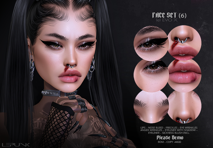 DEMO [ LEPUNK ] Face Set (6) +EVOX+ BOM [ADD]