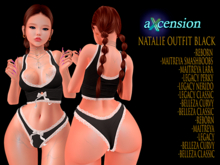 aX: Natalie Outfit Black