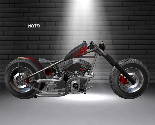 Motorcycle HA-0142 Bobber