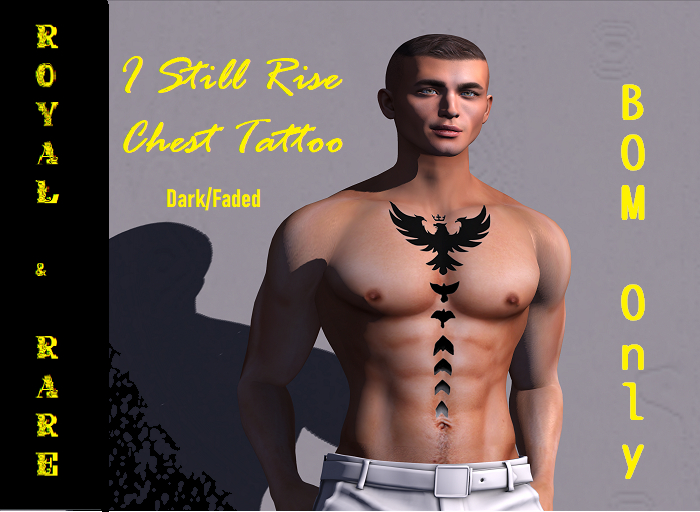 R&R I Still Rise - Chest Bom Tattoo