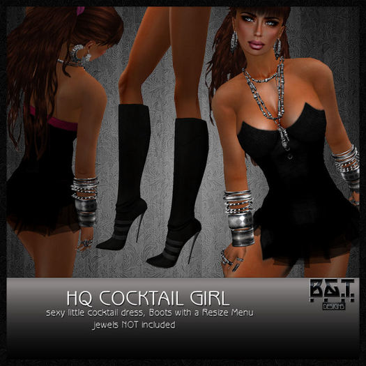 :.<B&T>.: CockTail GiRL ...black