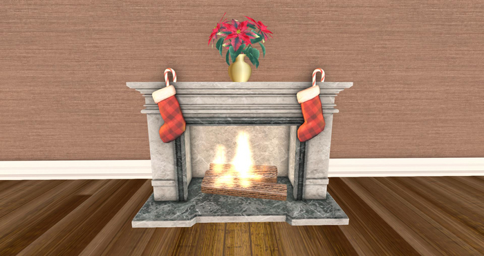 PORTLAND PRODUCTS CHRISTMAS FIREPLACE WHITE
