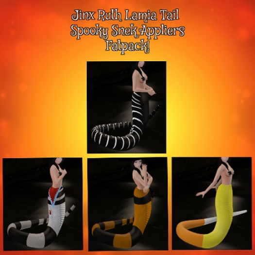 [EU] Spooky Sneks Jinx Ruth Lamia Tail Applier Fatpack