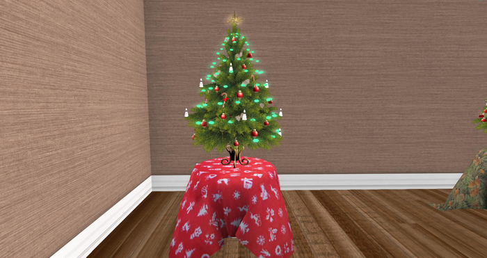 PORTLAND PRODUCTS TABLETOP CHRISTMAS TREE RED