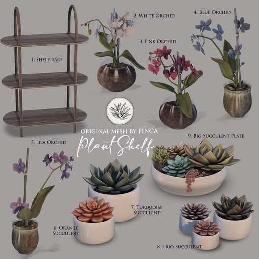 1. FINCA plants wicker shelf box  RARE