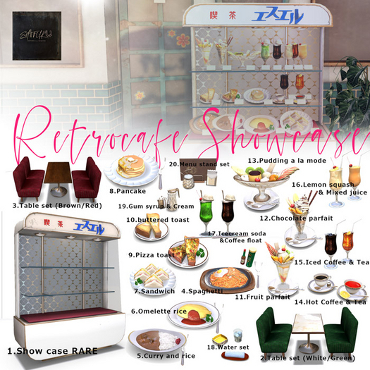 1. [SHIFUKU] Retoro cafe - Show case RARE