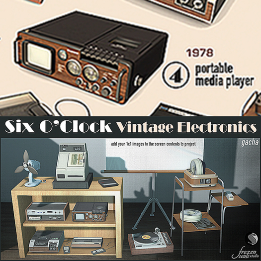 !six o'clock! [VINTAGE ELECTRONICS-4] 1978 Portable Media*